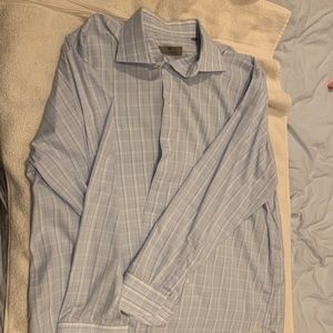 Canali Men's plaid dress shirt size 46-18